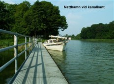 Natthamn vid kanalkant
